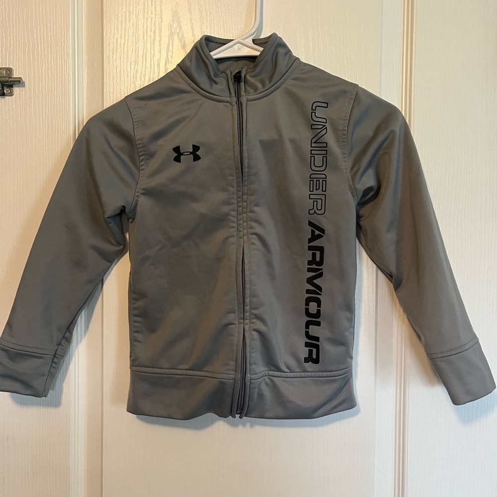Boys Under Armour Gray Zip-up Jacket